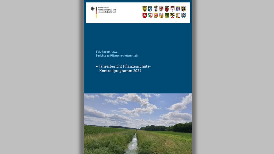 Titelseite des Jahresberichts 2024 des Pflanzenschutz-Kontrollprogramms