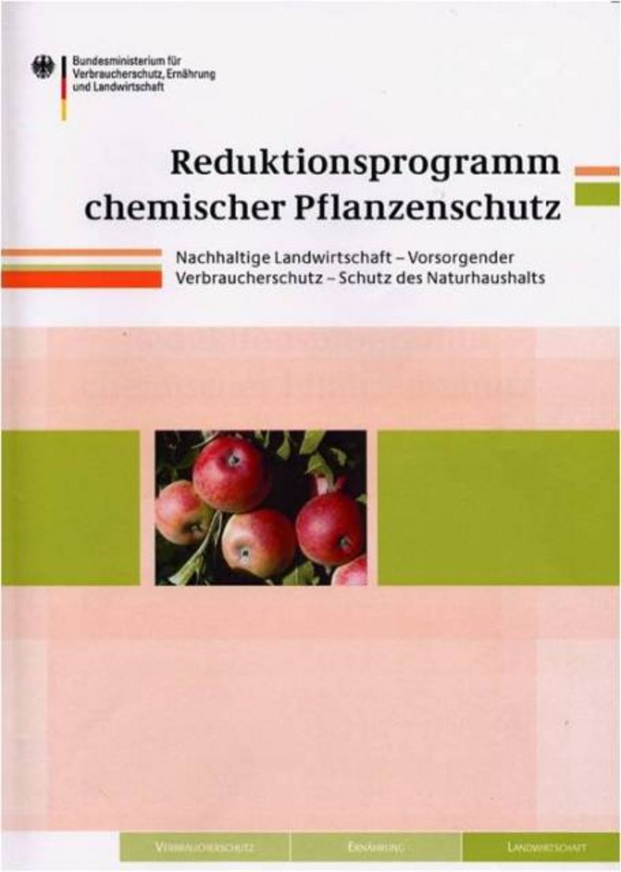 Deckblatt von Broschüre: Reduktionsprogramm chemischer Pflanzenschutz.
